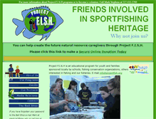 Tablet Screenshot of projectfish.org
